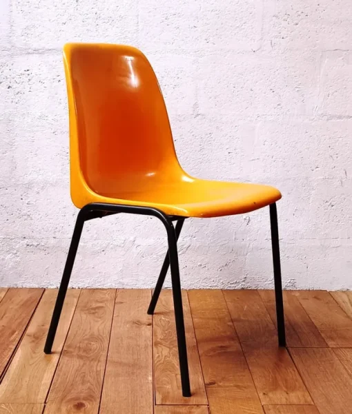 Pamono Vintage Meeting Chair in Orange Plastic Online