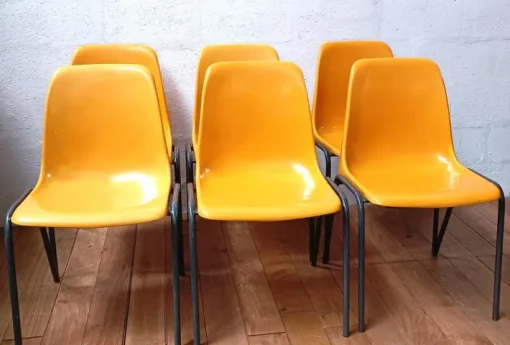 Pamono Vintage Meeting Chair in Orange Plastic Online