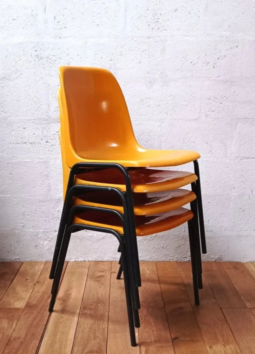 Pamono Vintage Meeting Chair in Orange Plastic Online