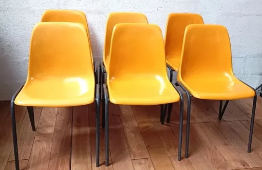 Pamono Vintage Meeting Chair in Orange Plastic Online