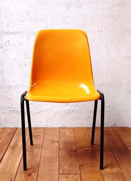 Pamono Vintage Meeting Chair in Orange Plastic Online