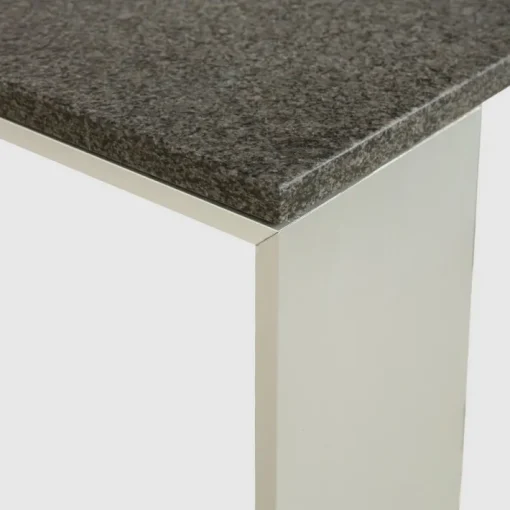 Pamono Vintage Metal Dining Table in Black Anthracite Granite and Metal by Rolf Benz Clearance
