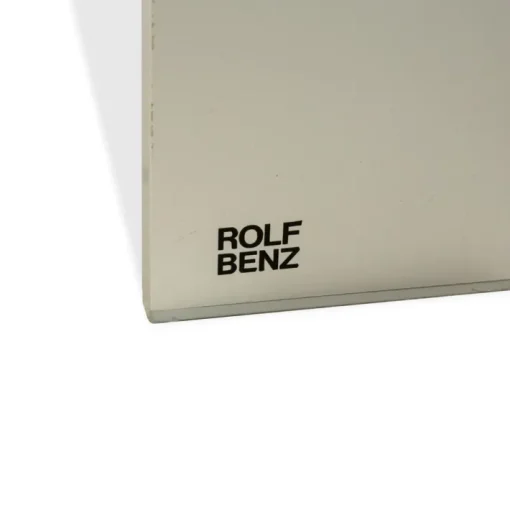 Pamono Vintage Metal Dining Table in Black Anthracite Granite and Metal by Rolf Benz Clearance