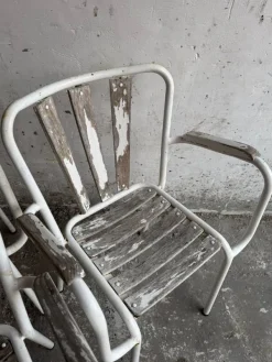 Pamono Vintage Metal Garden Chairs, Set of 4 Hot