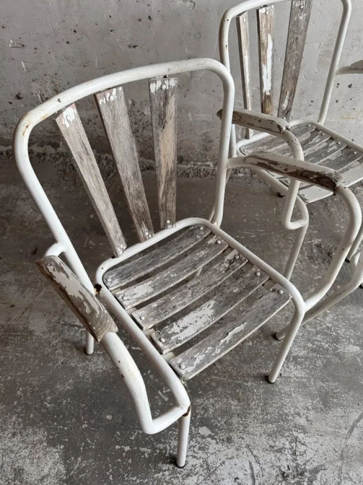 Pamono Vintage Metal Garden Chairs, Set of 4 Hot
