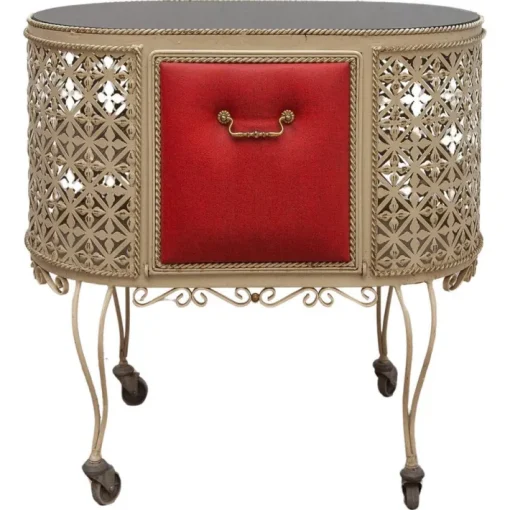 Pamono Vintage Metal Serving Table by Mathieu Matégot, 1956 Sale