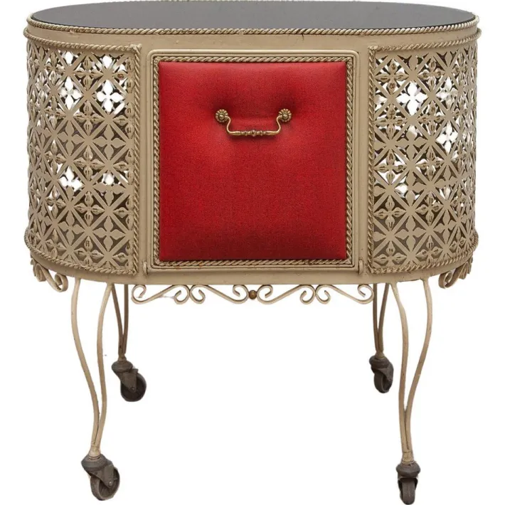 Pamono Vintage Metal Serving Table by Mathieu Matégot, 1956 Sale