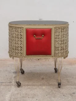 Pamono Vintage Metal Serving Table by Mathieu Matégot, 1956 Sale