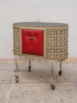 Pamono Vintage Metal Serving Table by Mathieu Matégot, 1956 Sale