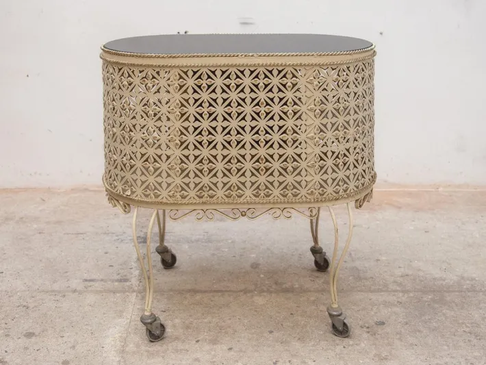 Pamono Vintage Metal Serving Table by Mathieu Matégot, 1956 Sale