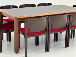 Pamono Vintage Model 122 Dining Chairs by Vico Magistretti for Cassina, 1960s, Set of 8 Online