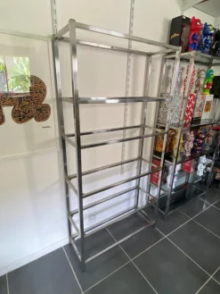 Pamono Vintage N2 Wall Shelf in Glass and Chrome, 1970 Best