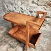 Pamono Vintage Oak Bar Trolley, France, 1950s Sale