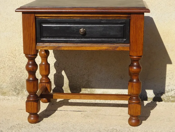 Pamono Vintage Oak Bedside Table, 1980s Best
