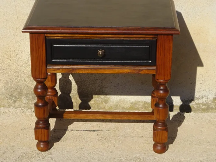 Pamono Vintage Oak Bedside Table, 1980s Best