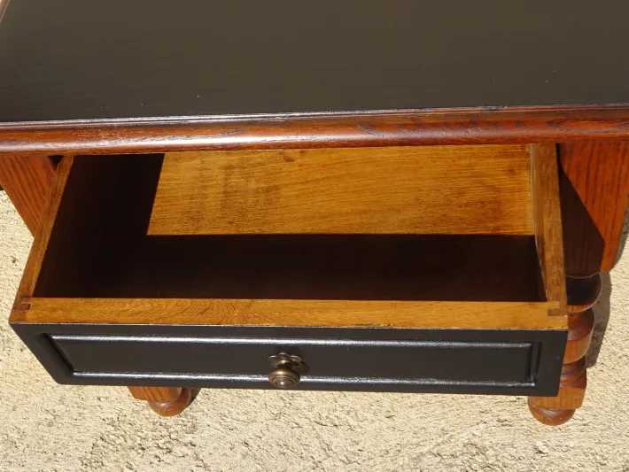 Pamono Vintage Oak Bedside Table, 1980s Best