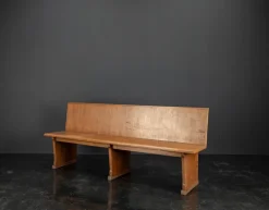 Pamono Vintage Oak Bench, 1960s Clearance