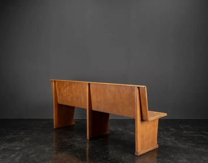 Pamono Vintage Oak Bench, 1960s Clearance
