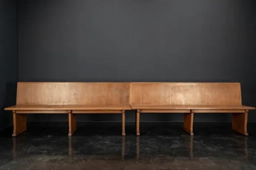 Pamono Vintage Oak Benches, 1960s, Set of 2 Online
