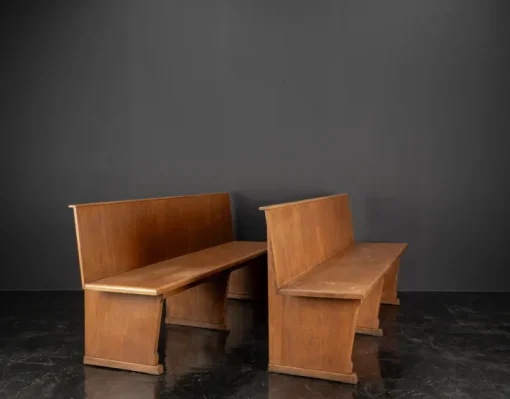 Pamono Vintage Oak Benches, 1960s, Set of 2 Online