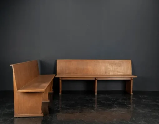 Pamono Vintage Oak Benches, 1960s, Set of 2 Online