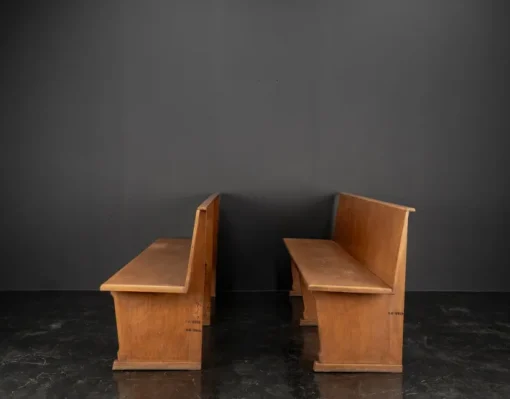Pamono Vintage Oak Benches, 1960s, Set of 2 Online