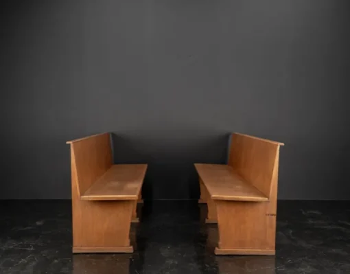 Pamono Vintage Oak Benches, 1960s, Set of 2 Online