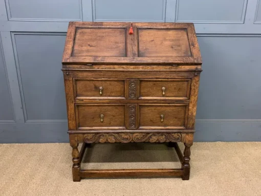 Pamono Vintage Oak Bureau, 1910 Clearance