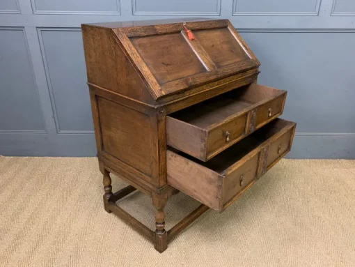 Pamono Vintage Oak Bureau, 1910 Clearance