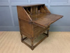 Pamono Vintage Oak Bureau, 1910 Clearance
