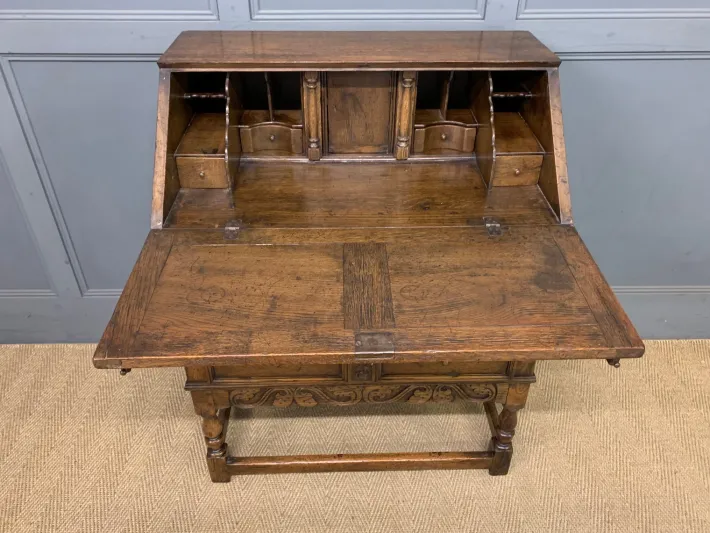 Pamono Vintage Oak Bureau, 1910 Clearance