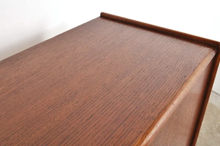 Pamono Vintage Oak Cabinet with Drawers, 1930s Hot