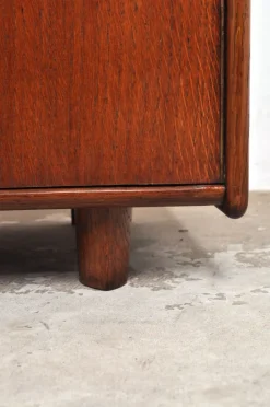 Pamono Vintage Oak Cabinet with Drawers, 1930s Hot