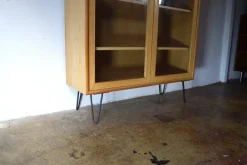 Pamono Vintage Oak Display Cabinet from Bornhold, 1960s Outlet