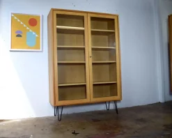 Pamono Vintage Oak Display Cabinet from Bornhold, 1960s Outlet