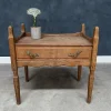 Pamono Vintage Oak Nightstand with Brass Handle by Henning Kjærnulf, 1950s Online
