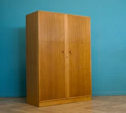 Pamono Vintage Oak Wardrobe from Meredew, 1960s, 1955 Best