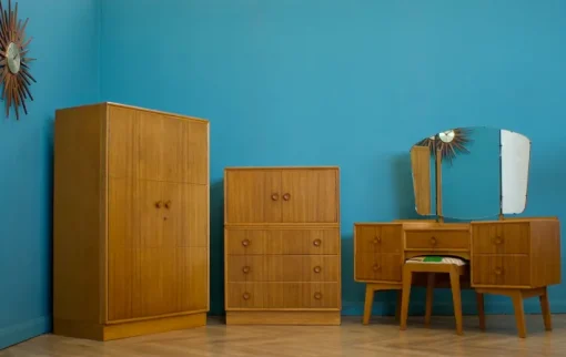 Pamono Vintage Oak Wardrobe from Meredew, 1960s, 1955 Best
