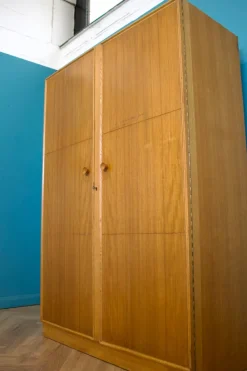 Pamono Vintage Oak Wardrobe from Meredew, 1960s, 1955 Best