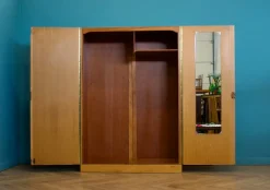 Pamono Vintage Oak Wardrobe from Meredew, 1960s, 1955 Best