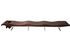 Pamono Vintage Onda Bench with Magazine Rack by Jorge Zalszupin for Atelier Moveis, 1950s Online