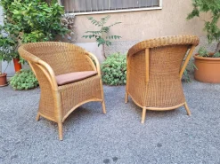 Pamono Vintage Outdoor Armchairs in Rattan and Bamboo, 1960s, Set of 2 Clearance