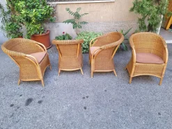 Pamono Vintage Outdoor Armchairs in Rattan and Bamboo, 1960s, Set of 2 Clearance