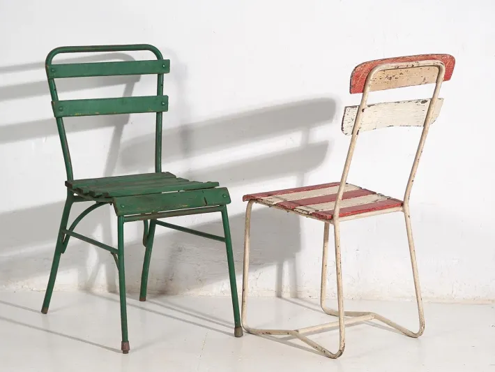 Pamono Vintage Outdoor Chairs, 1920, Set of 4