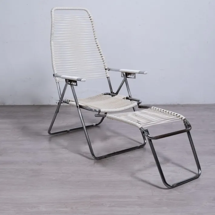Pamono Vintage Outdoor Spaghetti Deckchair, 1970s Clearance
