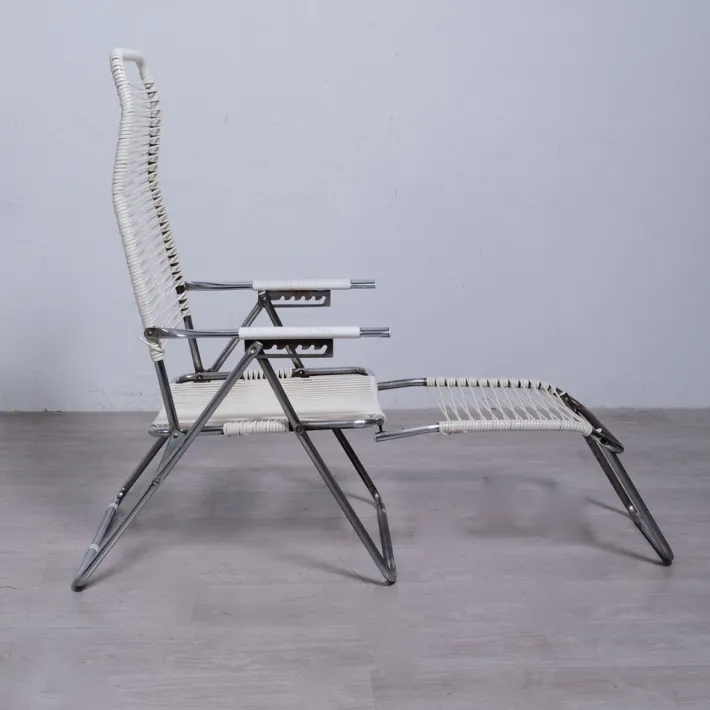 Pamono Vintage Outdoor Spaghetti Deckchair, 1970s Clearance