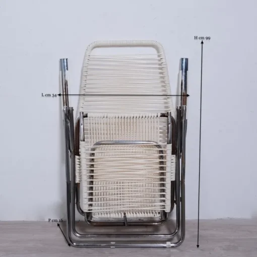 Pamono Vintage Outdoor Spaghetti Deckchair, 1970s Clearance