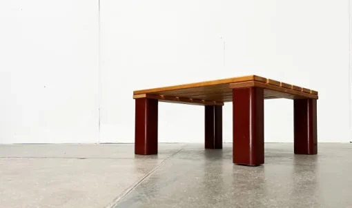 Pamono Vintage Pinewood and Plastic Outdoor Couch Table, 1970s Outlet