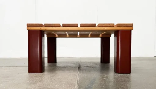 Pamono Vintage Pinewood and Plastic Outdoor Couch Table, 1970s Outlet