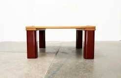 Pamono Vintage Pinewood and Plastic Outdoor Couch Table, 1970s Outlet